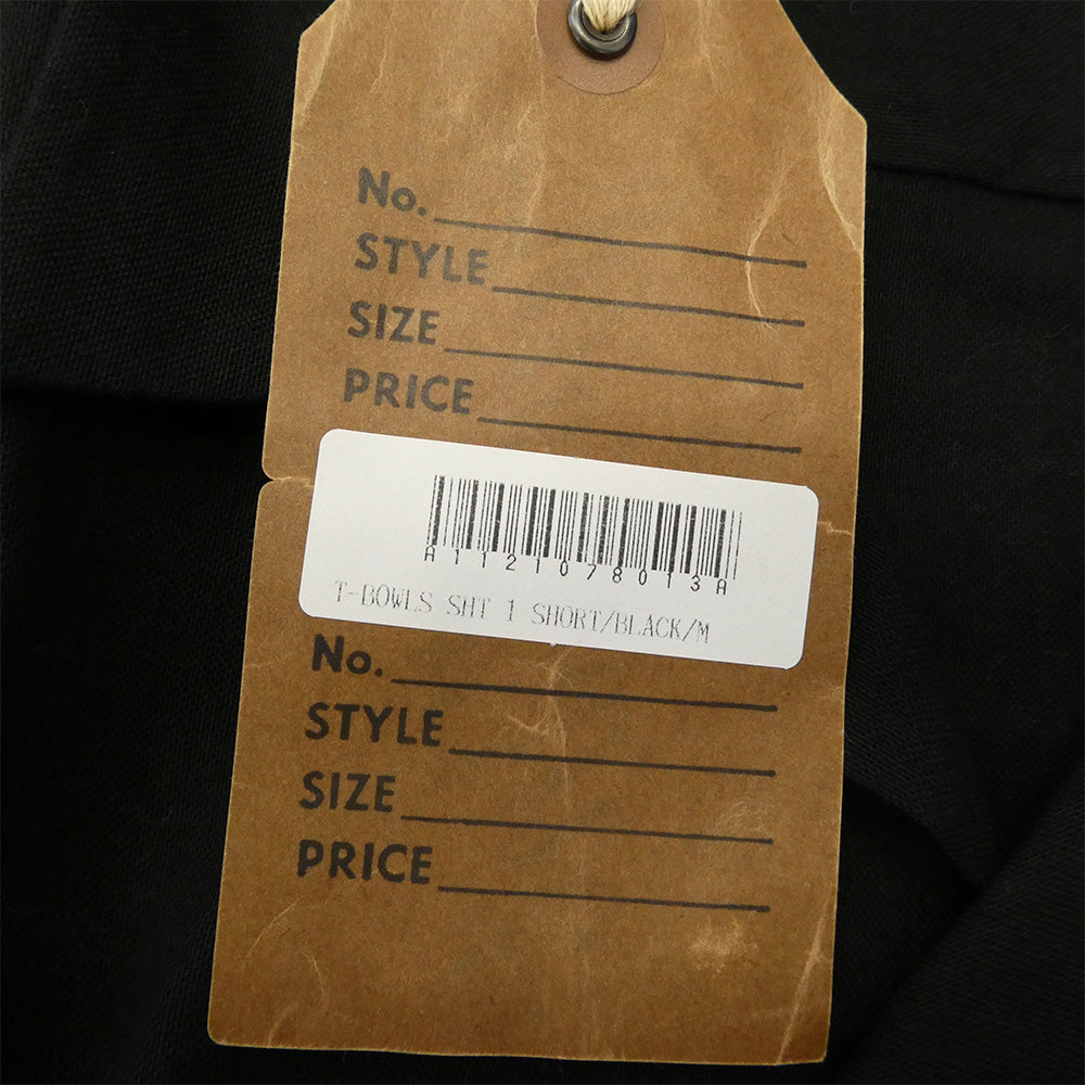 TENDERLOIN テンダーロイン T-BOWLS SHT 1 SHORT ロゴワッペン 半袖 オープンカラー ボーリングシャツ ブラック ブラック系 M【中古】