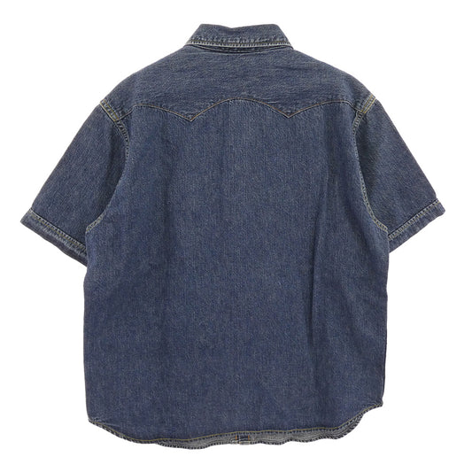 TENDERLOIN テンダーロイン T-SADDLEMAN DENIM SHT S/S WASH サドルマン 半袖 デニム ウエスタンシャツ インディゴブルー系 M【中古】