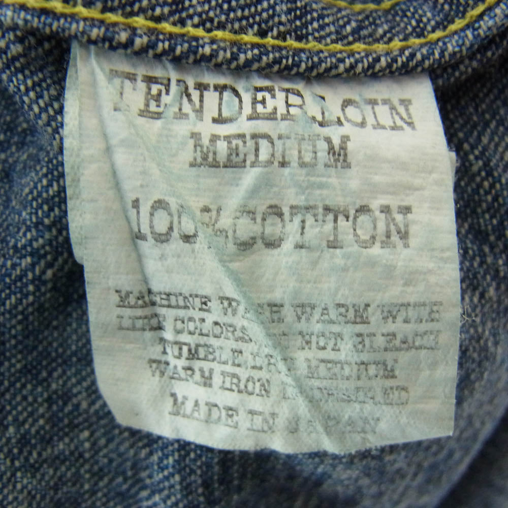 TENDERLOIN テンダーロイン T-SADDLEMAN DENIM SHT L/S WASH サドルマン 長袖 デニム ウエスタンシャツ インディゴブルー系 M【中古】