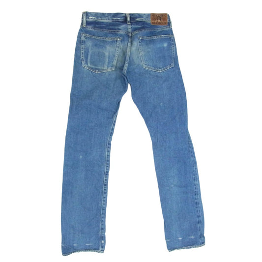 HYSTERIC GLAMOUR ヒステリックグラマー 0243AP17 SP加工 小窓 リメイク セルビッチ ダメージ デニム パンツ インディゴブルー系 31【中古】