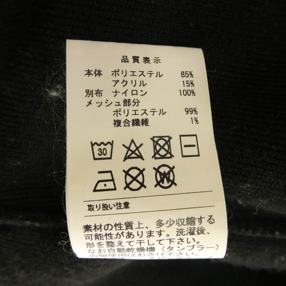 DESCENDANT ディセンダント 222ATDS-JKM02 MANCHOT FLEECE JACKET フルジップ フリース ボア ジャケット ブラック系 1【中古】