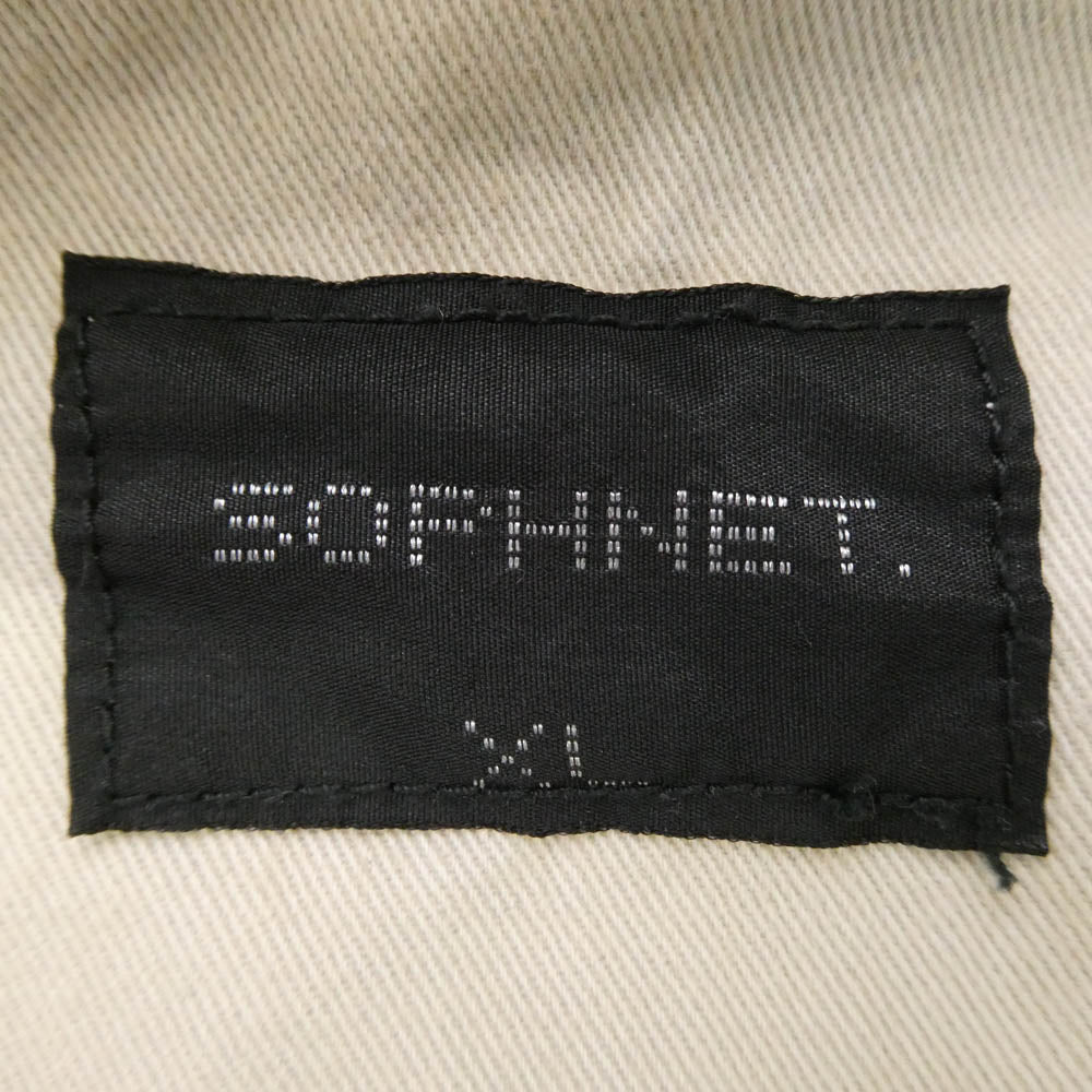 SOPHNET. ソフネット 24AW SOPH-242022 DAMAGED STRETCH DENIM TAPERED PANTS ダメージド ストレッチ テーパード デニム パンツ インディゴブルー系【中古】