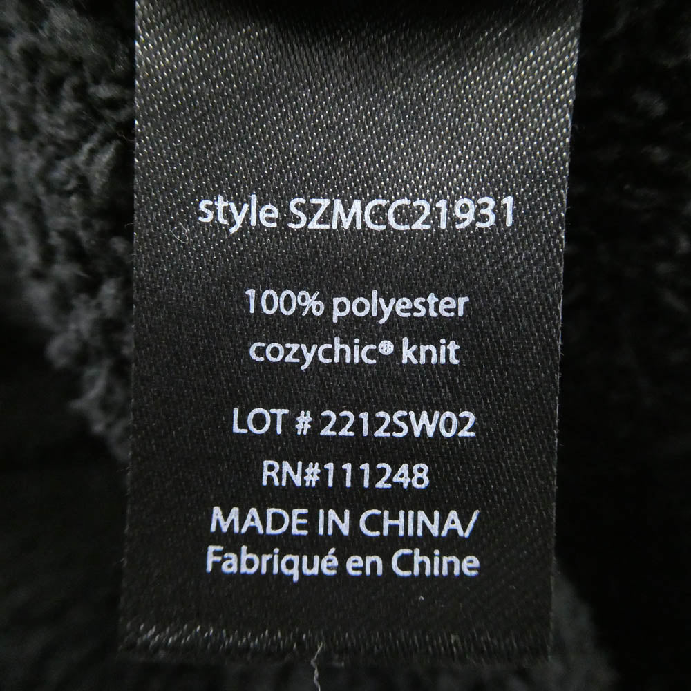 F.C.R.B. エフシーアールビー 23SS SZMCC21931 × BAREFOOT DREAMS ベアフット ドリームス パイル ジップアップ フーディ パーカー ブラック系 L【中古】