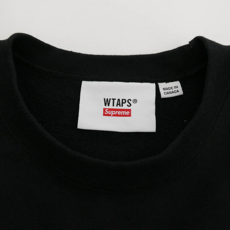 WTAPS Supreme CREWNECK スウェットブラック Supreme/WTAPS Crewneck - UG.SHAFT