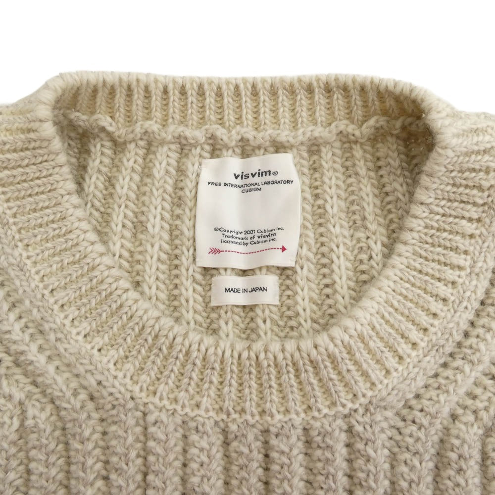 VISVIM ビズビム 20AW 120405012001 0120405012001 AMPLUS CREW L/S W/L アンプラス ニット セーター 2【中古】