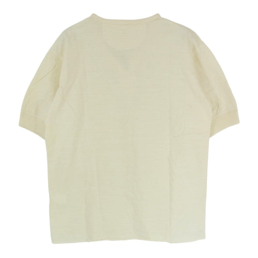 TENDERLOIN テンダーロイン T-HENRY S ヘンリーネック 半袖 Tシャツ オフホワイト系 M【中古】