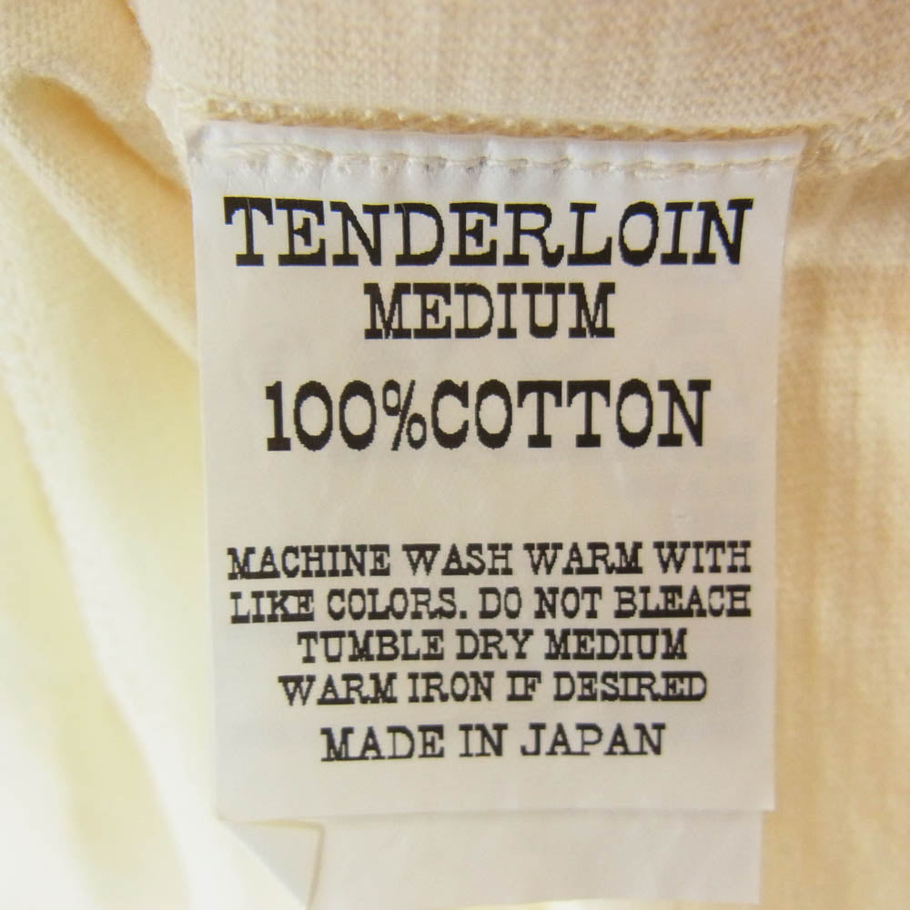 TENDERLOIN テンダーロイン T-HENRY S ヘンリーネック 半袖 Tシャツ オフホワイト系 M【中古】