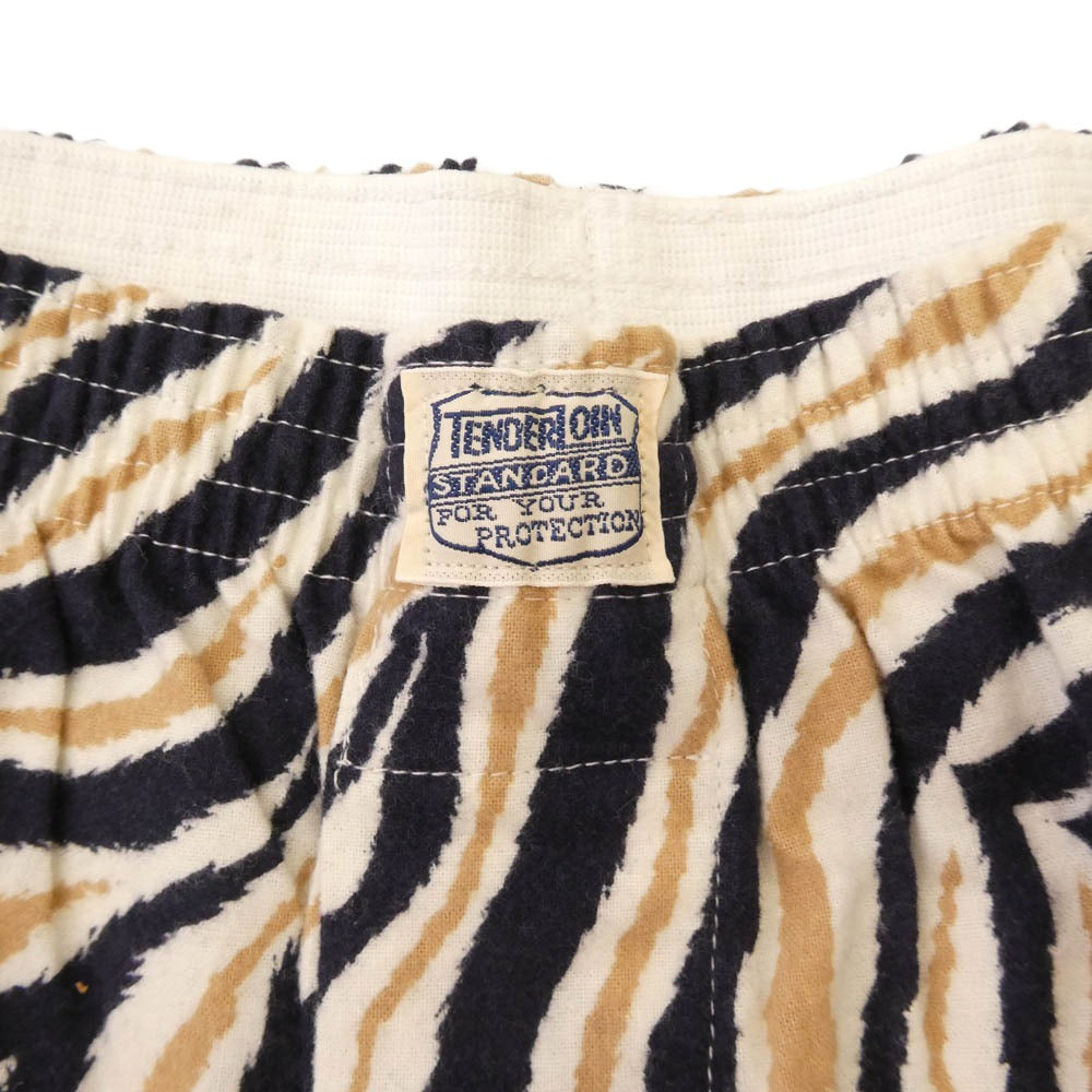 TENDERLOIN テンダーロイン T-TRUNKS A ZEBRA ゼブラ フランネル トランクス ショーツ ハーフパンツ M【新古品】【未使用】【中古】