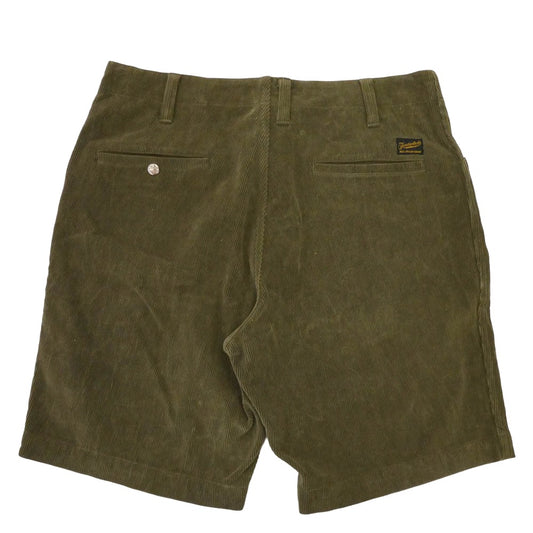 TENDERLOIN テンダーロイン T-BDP SHORTS コーデュロイ ショーツ ハーフパンツ カーキ M【美品】【中古】