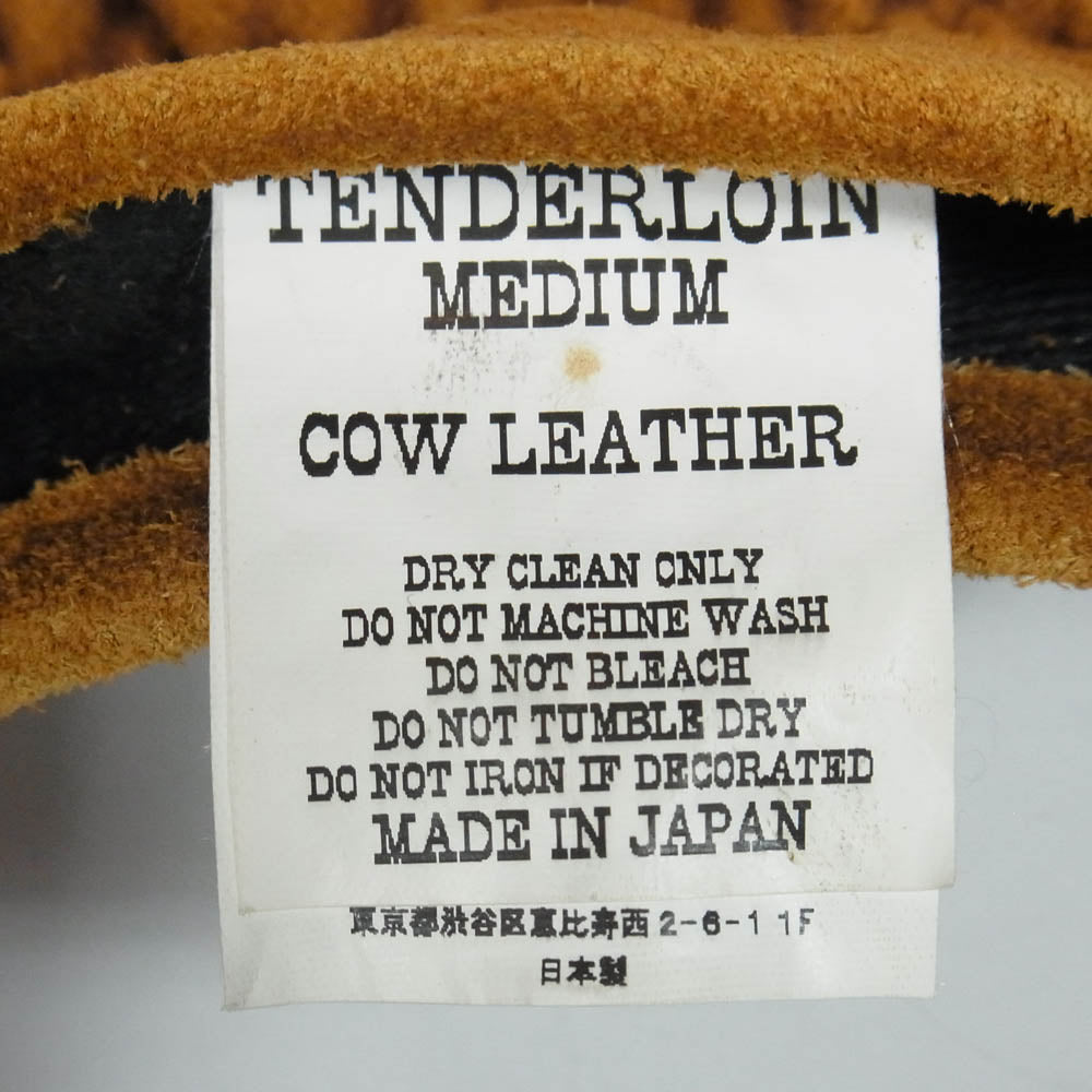 TENDERLOIN テンダーロイン T-GLOVES SUEDE スエードレザー グローブ 手袋 ブラウン系 M【中古】