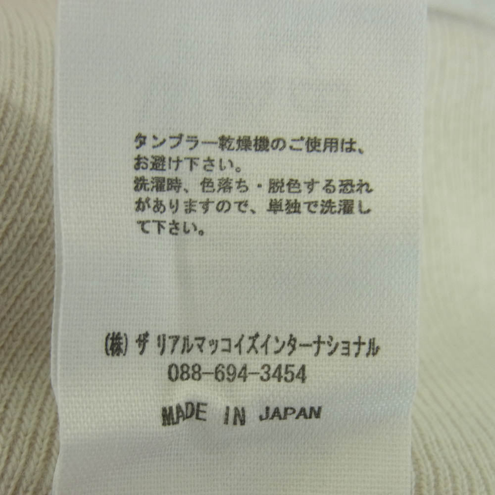 The REAL McCOY'S ザリアルマッコイズ Vargas Girl ヴァーガスガール 両V 吊り編み スウェット オフホワイト系 38【中古】