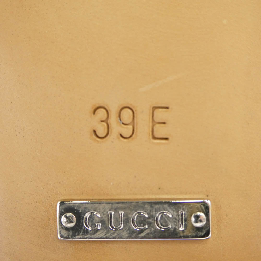 GUCCI グッチ 015938 ホースビット レザー ローファー シューズ ブラック系 39E【中古】