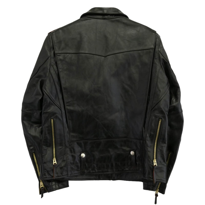 カーフィーレザー 馬革 ホースハイド ダブル ライダース ジャケット