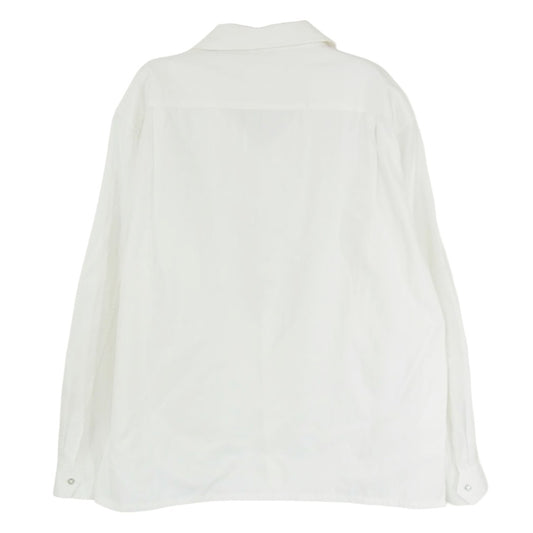 CRIMIE クライミー CR01-02L1-SL07 レーヨン オープンカラー 長袖シャツ ホワイト系 XL【中古】