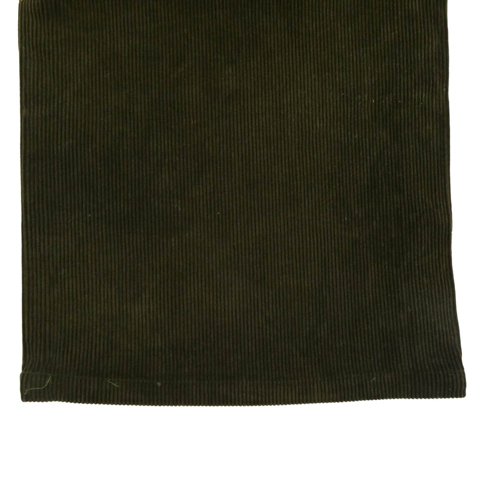 TENDERLOIN テンダーロイン T-RIDERS E CORDUROY シンチバック付き ライダース コーデュロイ パンツ オリーブ M【美品】【中古】