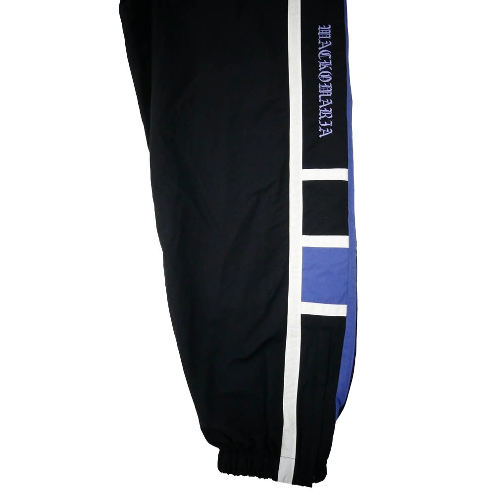 WACKO MARIA ワコマリア 24AW 24FW-WMO-TP01 NYLON TRACK PANTS ナイロン トラック パンツ ブラック系 S【美品】【中古】