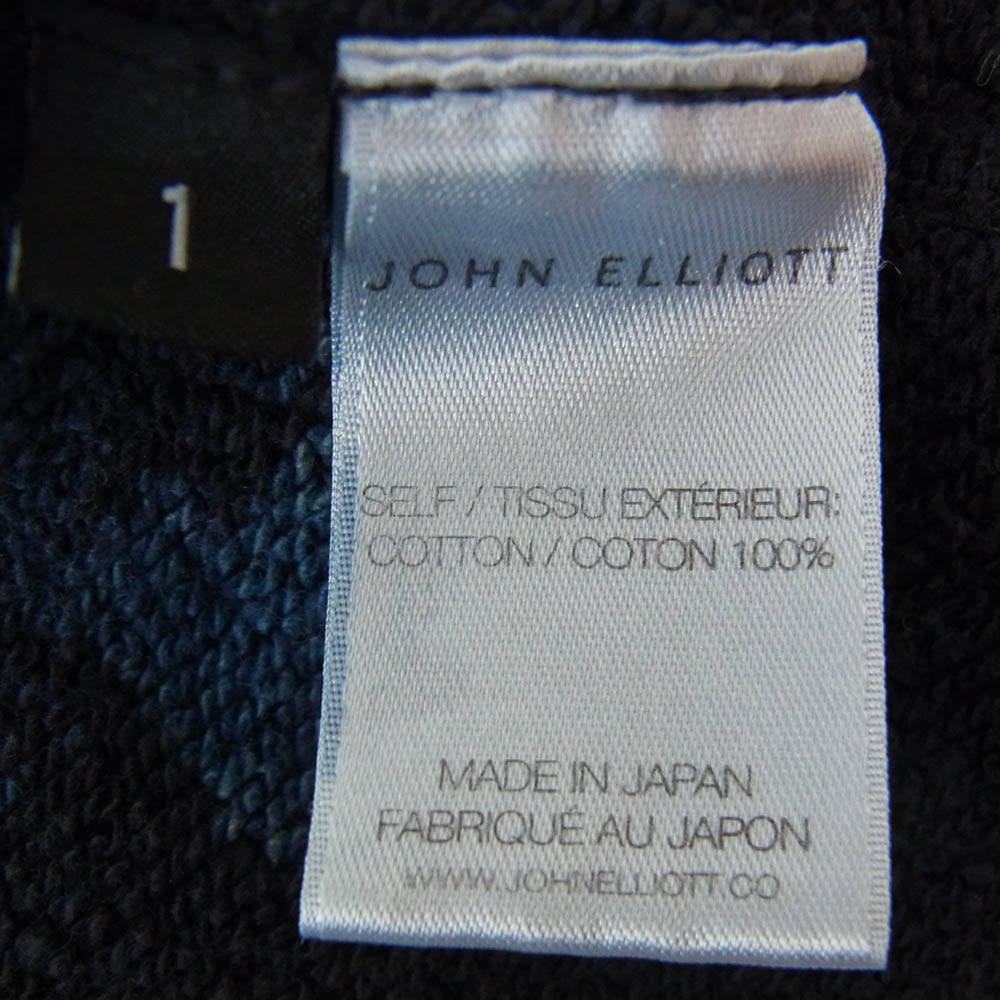 ジョン・エリオット プルオーバー フーディー パーカー ネイビー系 1【中古】