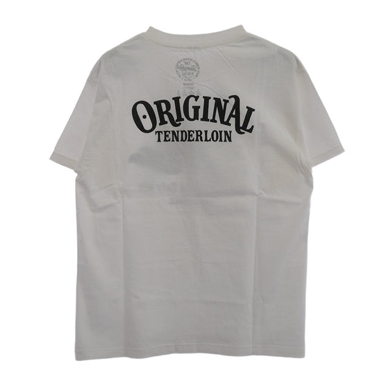 TENDERLOIN テンダーロイン T-TEE バンダナスカルプリント 半袖Tシャツ ホワイト ホワイト系 M【中古】