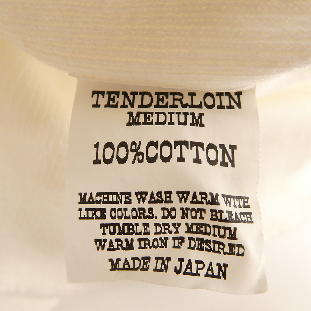TENDERLOIN テンダーロイン T-CHILLY クルーネック リブ 長袖Tシャツ ホワイト ホワイト系 M【中古】