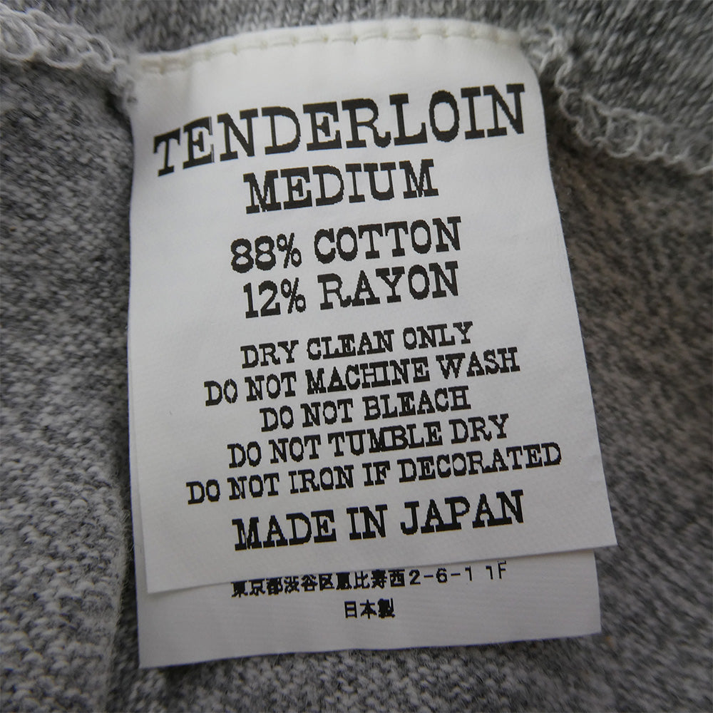 TENDERLOIN テンダーロイン T-TEE3 P バックロゴプリント ポケット 半袖Tシャツ グレー グレー系 M【中古】