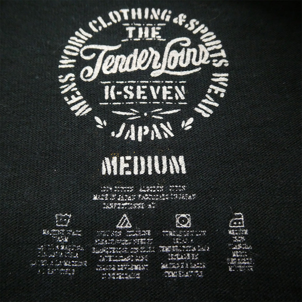 TENDERLOIN テンダーロイン T-TEE The Tenderloin ロゴプリント 半袖Tシャツ ブラック ブラック系 M【中古】