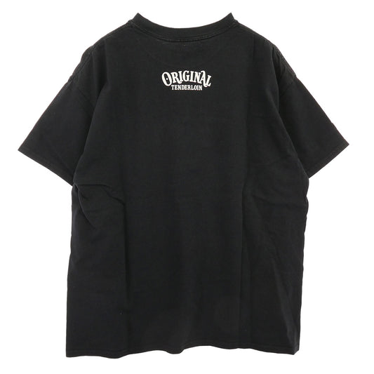 TENDERLOIN テンダーロイン T-TEE TENDERLOIN TOKYO ロゴプリント 半袖Tシャツ ブラック ブラック系 L【中古】