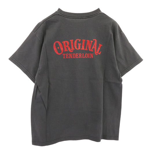 TENDERLOIN テンダーロイン T-TEE TILL DEATH DO US PART スカルプリント 半袖Tシャツ グレー グレー系 M【中古】