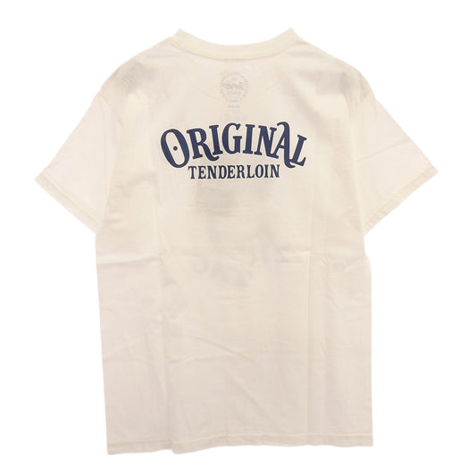 TENDERLOIN テンダーロイン T-TEE ZIG ZAG ジグザグプリント 半袖Tシャツ ホワイト ホワイト系 M【中古】