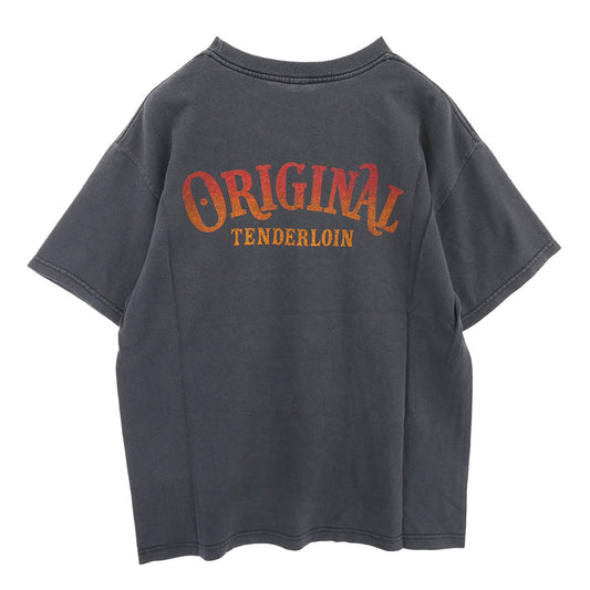 TENDERLOIN テンダーロイン T-TEE イーグルプリント 半袖Tシャツ グレー グレー系 M【中古】