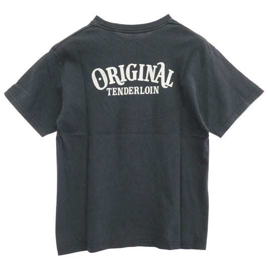 TENDERLOIN テンダーロイン T-TEE#1 星条旗プリント 半袖Tシャツ wash グレー系 M【中古】