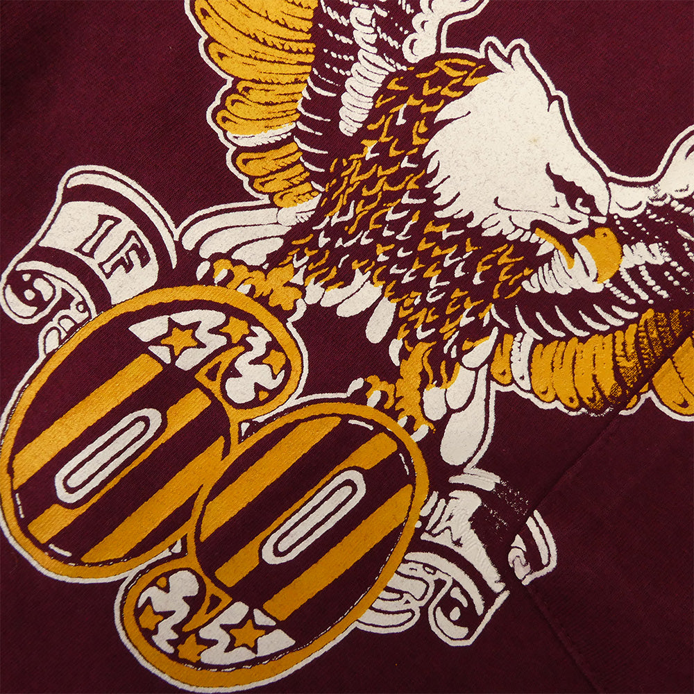 TENDERLOIN テンダーロイン T-TEE69 イーグルプリント ポケット 半袖Tシャツ エンジ系 M【中古】