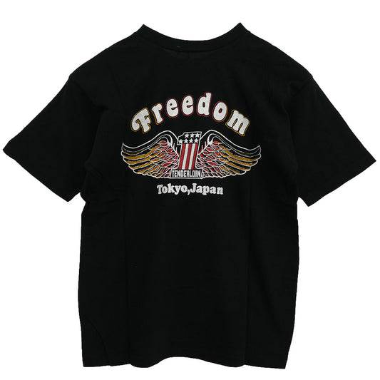 TENDERLOIN テンダーロイン T-TEE1 プリント 半袖Tシャツ ブラック系 M【美品】【中古】