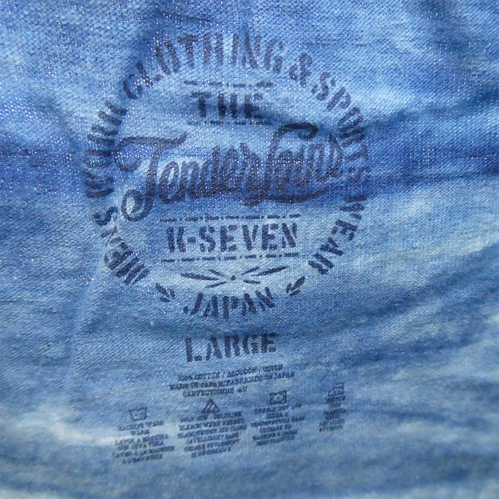 TENDERLOIN テンダーロイン T-TEE TIE DYE インディゴ タイダイ ポケット 半袖Tシャツ ブルー系 M【美品】【中古】