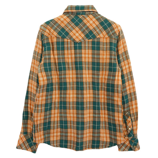 TMT ティーエムティー TSH-S19SP03 ダブルガーゼ 長袖 ウエスタン チェック シャツ マルチカラー系 S【中古】