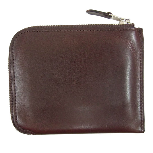 オオバセイホウ 0051-4-MBL Lジップ札入れ マルチケース サンタクローチェ カーフ 財布 ブラウン系【中古】