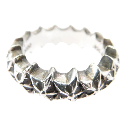 CHROME HEARTS クロムハーツ(原本無) 購入レシート付属 TINY 5PT STARBAND タイニー 5ポイント スターバンド リング シルバー系 12号【中古】