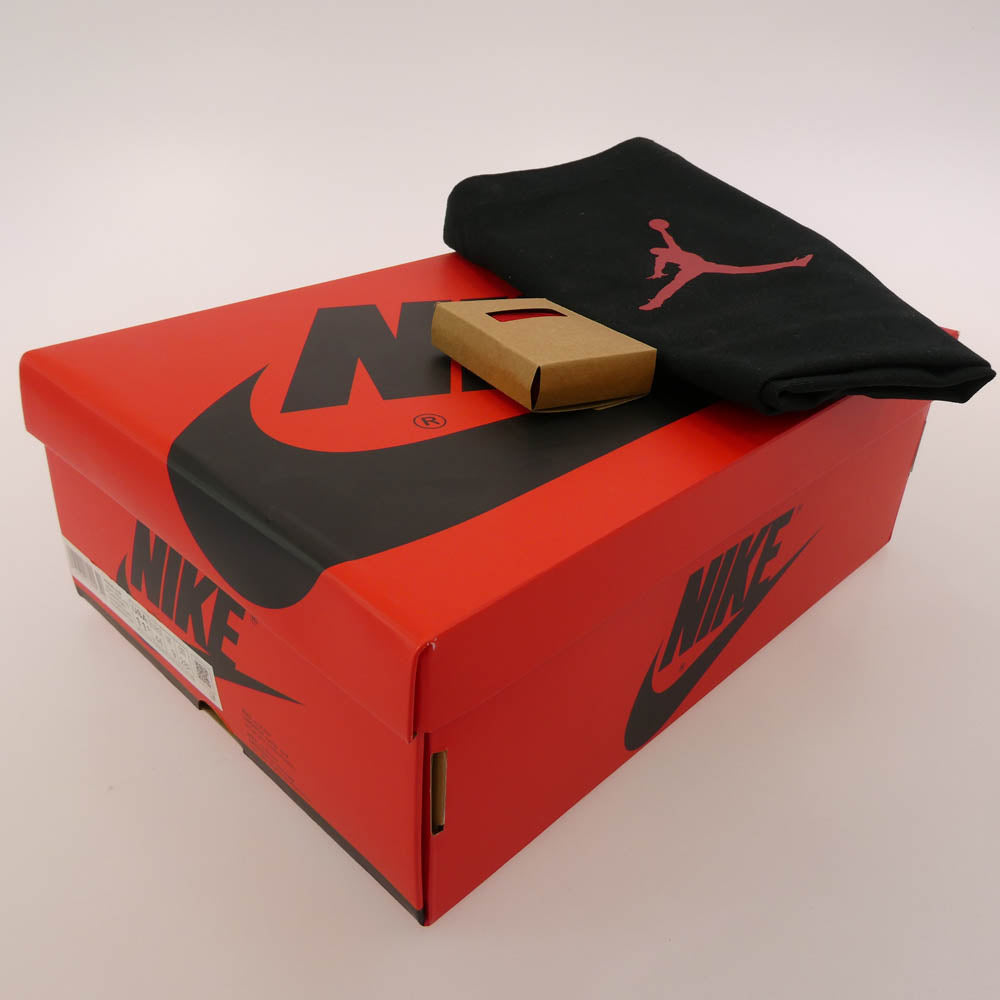 NIKE ナイキ FD4810-061 WMNS AIR JORDAN 1 RETRO HI OG SATIN BRED エア ジョーダン 1 ハイ サテン ブレッド スニーカー ブラック系 レッド系 28.5cm【極上美品】【中古】