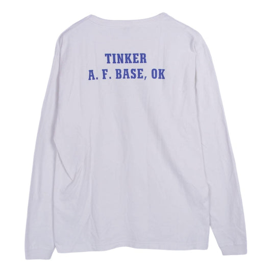 Buzz Rickson's バズリクソンズ USA製 US,AIR FORCE 長袖 tシャツ カットソー ホワイト系 M【中古】