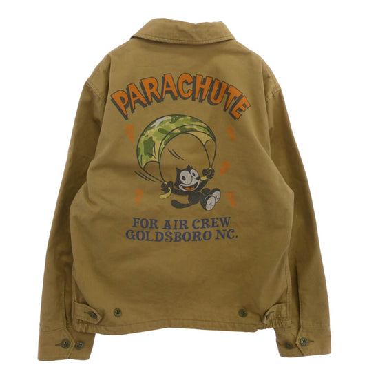 TOY'S McCOY トイズマッコイ TMJ2206 UTILITY JACKET FELIX THE CAT ユーティリティー ジャケット フィリックス ザキャット カーキ系 40【中古】