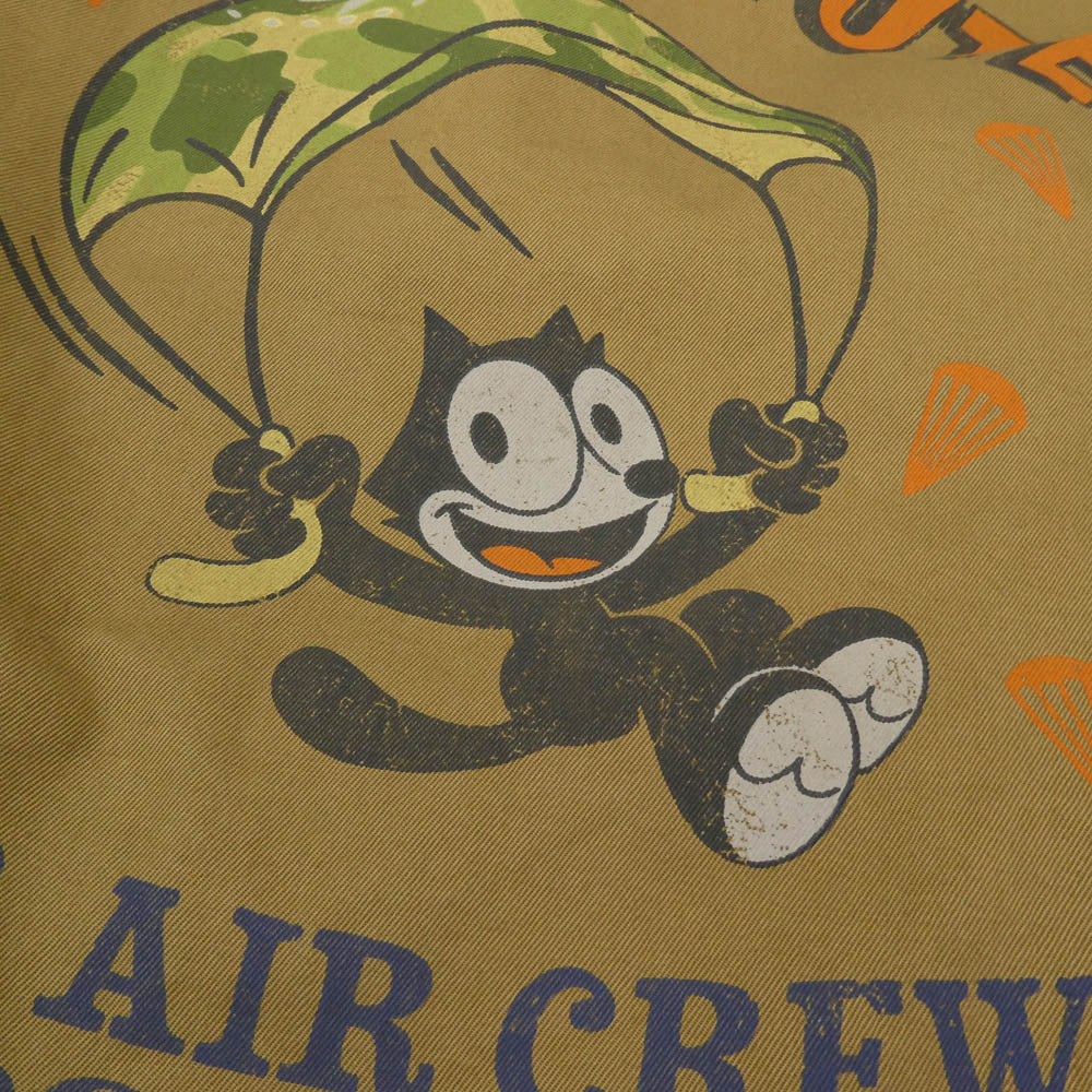 TOY'S McCOY トイズマッコイ TMJ2206 UTILITY JACKET FELIX THE CAT ユーティリティー ジャケット フィリックス ザキャット カーキ系 40【中古】