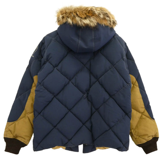 TOY'S McCOY トイズマッコイ MILITARY DOWN PARKA キルティング ダウン ジャケット ネイビー系 カーキ系 40【中古】