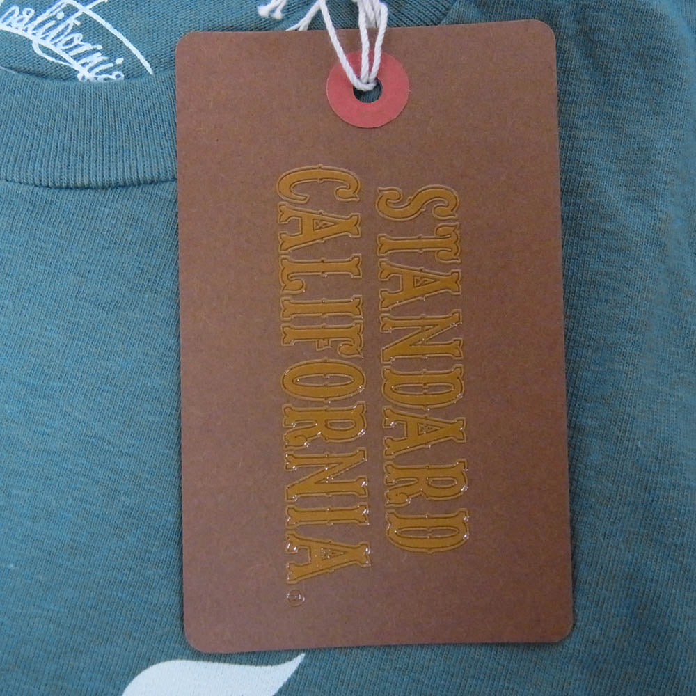 STANDARD CALIFORNIA スタンダードカリフォルニア SD BLOWIN' IN THE WIND Tシャツ モスグリーン系 S【新古品】【未使用】【中古】