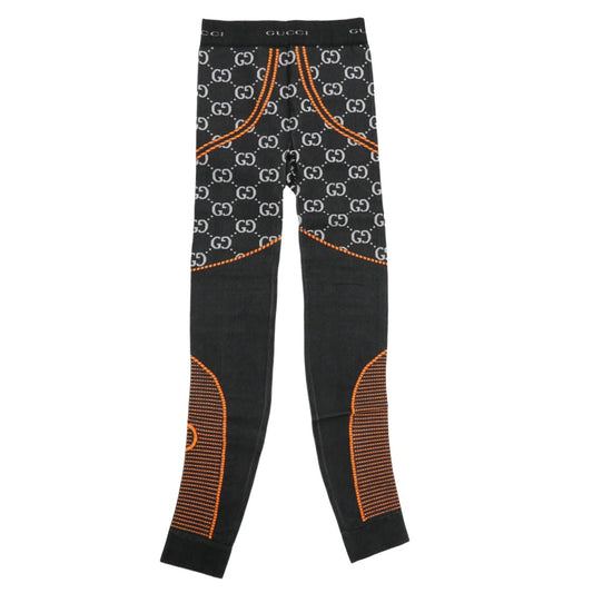 GUCCI グッチ 689203 XJEFV GG Jersey Jacquard Leggings ジャージー ジャカード レギンス パンツ Sサイズ ブラック系 S【新古品】【未使用】【中古】