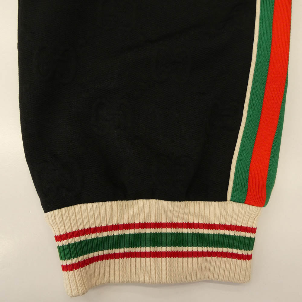 GUCCI グッチ 21AW 663569 XJDE9 GG Jacquard Jersey Jogging Trousers ジャカード ジャージー ジョギング トラウザー パンツ ブラック系 XXXL【新古品】【未使用】【中古】