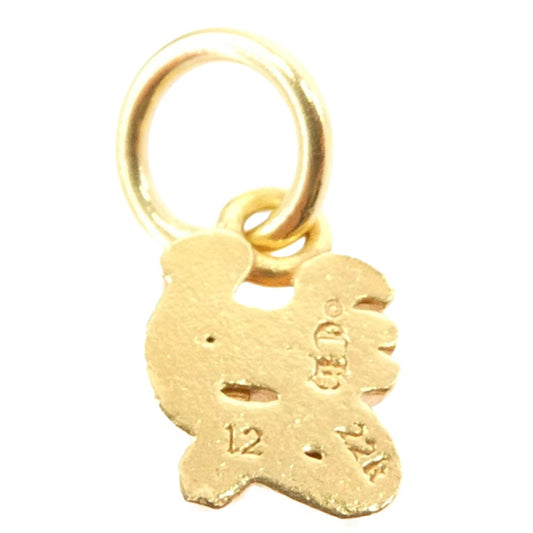 CHROME HEARTS クロムハーツ(原本有) 22K STACK ALPHABET CHARM アルファベット スタック チャーム Yイニシャルチャーム ペンダント トップ ゴールド系【中古】