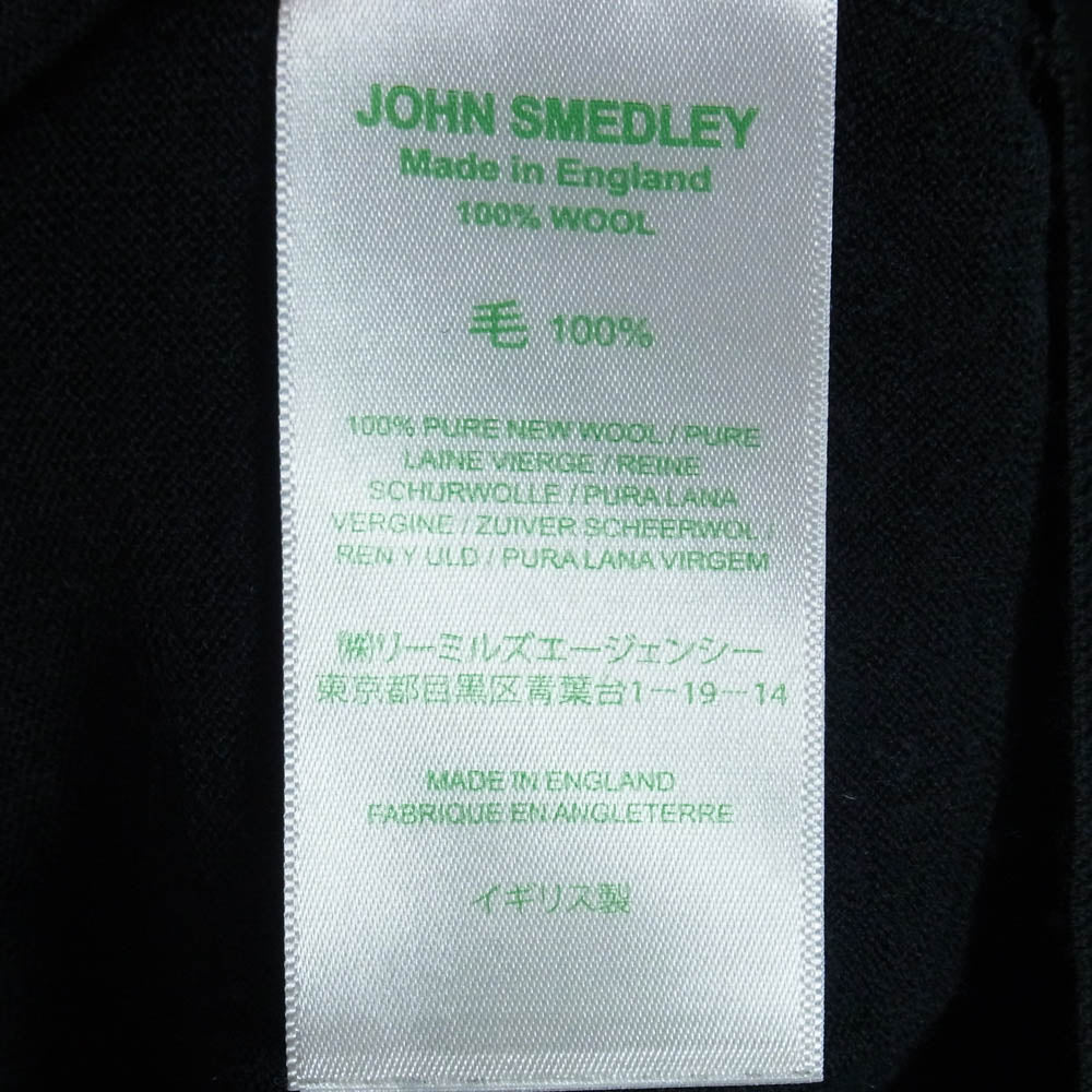 JOHN SMEDLEY ジョンスメドレー タートルネック ウール ニット セーター ブラック系 M【中古】