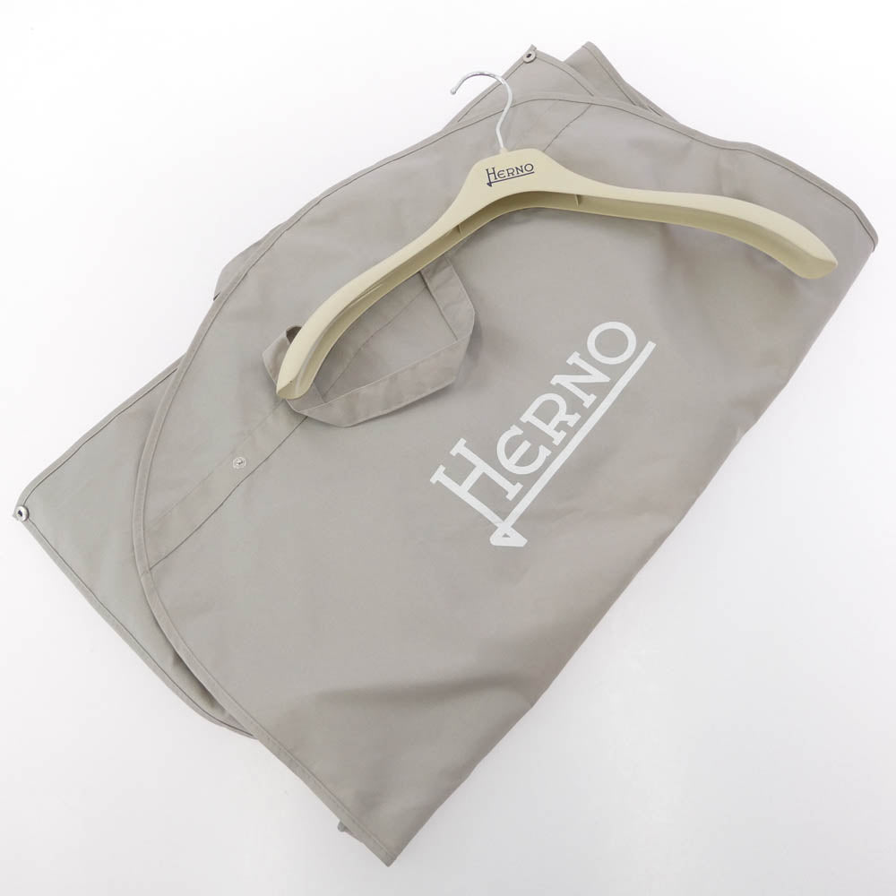 Herno ヘルノ PI00321DL-11123-9290 LAMINAR GORE-TEX ゴアテックス 止水ジップ スタンドカラー ラミナー ダウンコート ブラック系 38【中古】