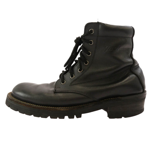 スローウェアライオン レザー サイド ジップ ブーツ ブラック系 42【中古】