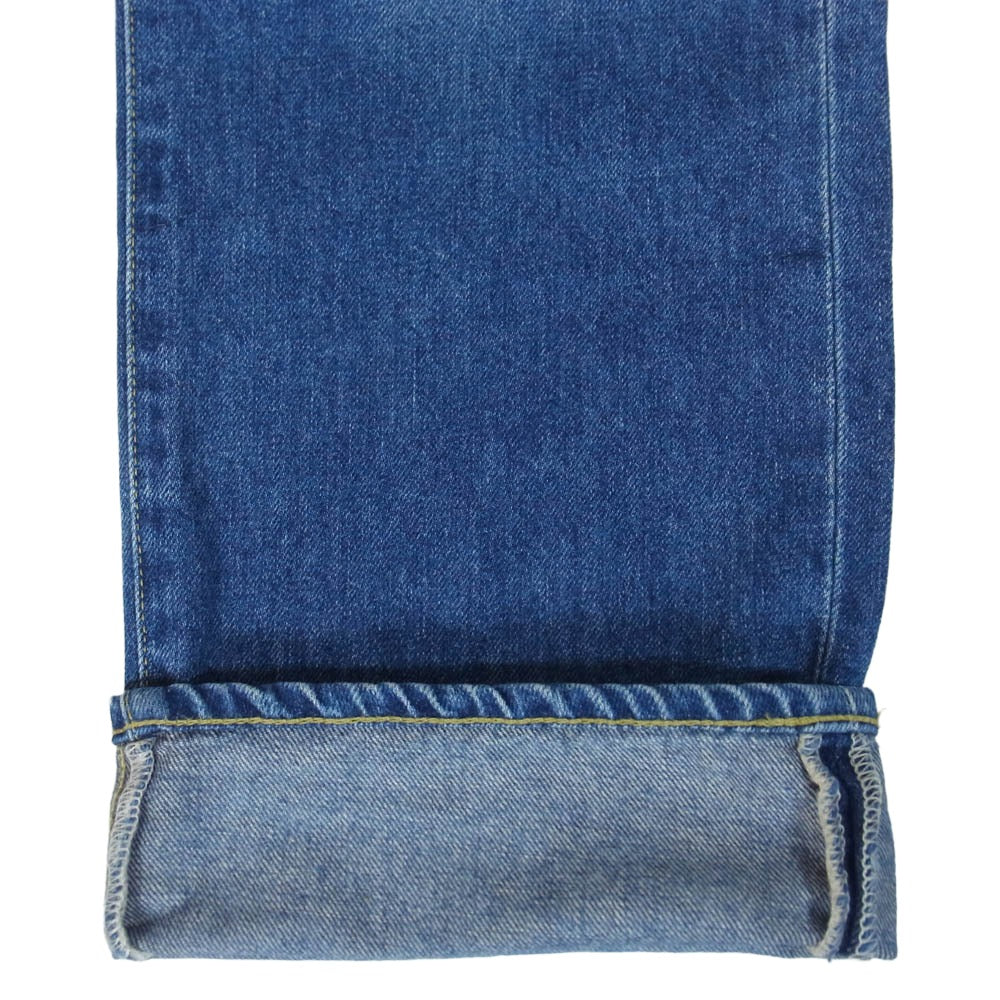 A BATHING APE アベイシングエイプ 001DPG301006X SLIM TAPER バック刺繍 デニム パンツ インディゴブルー系 XL【中古】