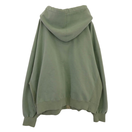 リフォメッド RECU-022 KINCHAKU ZIPUP HOODIE キンチャク ジップ フーディー パーカー ミント系 3【美品】【中古】